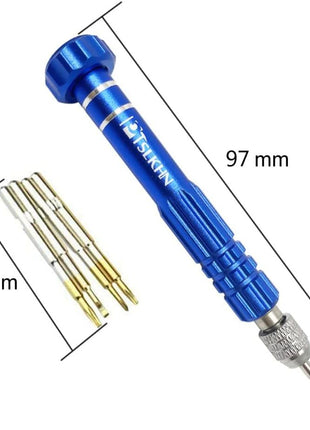 5-in-1 Multifunctional Small Screwdriver, PTSLKHN S2 Steel Magnetic Screwdriver Kit for Eyeglass, Sunglasses, Electronics, Cellphone, Jewelry and More