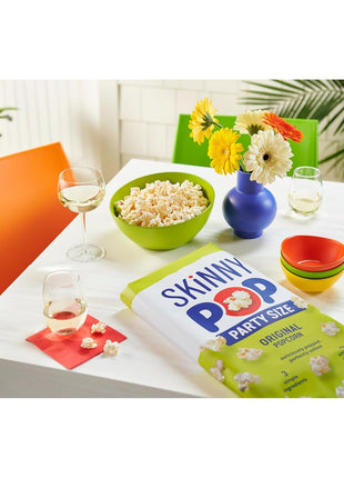 SkinnyPop Popcorn Bag, Original, Party Size Bag, Gluten Free Snacks, 8 oz