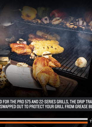 Traeger Grills BAC507 5-Pack Aluminum Drip Tray Liners – Disposable, Heat-Resistant Grill Accessory, Fits Pro 575, Pro 22, Elite 22, 22in x 15.5in