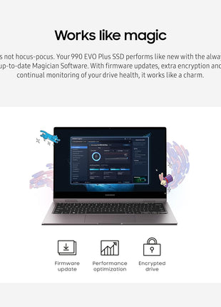 Samsung 990 EVO Plus SSD 1TB, PCIe Gen 4x4, Gen 5x2 M.2 2280, Speeds Up-to 7,150 MB/s, Upgrade Storage for PC/Laptops, HMB Technology and Intelligent Turbowrite 2.0, (MZ-V9S1T0B/AM)