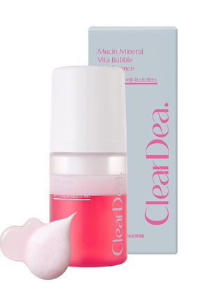 Mucin Mineral Vita Bubble First Essence Duo with Micro-Bubble Formula and 2-in-1 Toner Serum, K Beauty for Glass Skin 2.03 Fl Oz 2ea