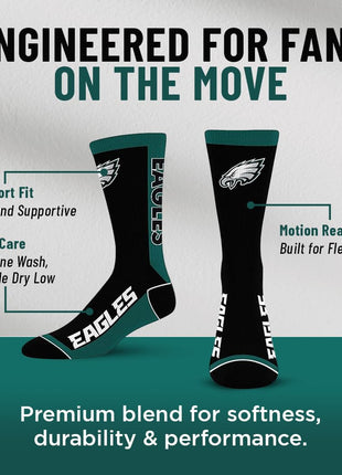 For Bare Feet NFL Unisex Kids Nfl Mvp Crew Sock Youth
