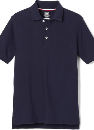 French Toast boys Short Sleeve Pique (Standard & Husky) Polo Shirt, White, 10-12