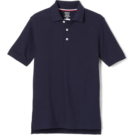French Toast boys Short Sleeve Pique (Standard & Husky) Polo Shirt, White, 10-12