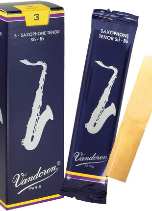 Vandoren SR223 Tenor Sax Traditional Reeds Strength 3; Box of 5