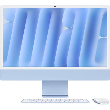 Apple 2024 iMac All-in-One Desktop Computer with M4 chip with 8-core CPU and 8-core GPU: Built for Apple Intelligence, 24-inch Retina Display, 16GB Unified Memory, 256GB SSD Storage; Blue