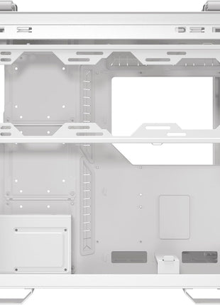 ASUS TUF Gaming GT502 Horizon White ATX Mid-Tower PC Case, Boundless Panoramic Design, Dual-Chamber, Tool-Free Side Panels, Front USB 10 Gbps Type-C, 2 Year Warranty