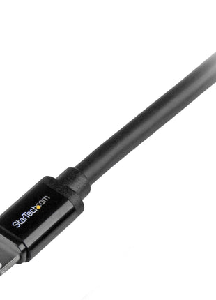 StarTech.com 2m (6ft) Long Black Apple 8-pin Lightning Connector to USB Cable for iPhone / iPod / iPad - Charge and Sync Cable (USBLT2MB)