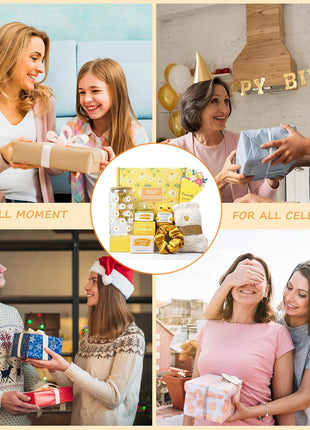 Gift Baskets for Women, Unique Birthday Gifts for Women Friendship | Best Friend Birthday Christmas Gift, Get Well Soon Sending Sunshine Teen Girl Gifts for Daughter Sister - BRIGHTEN UP HER DAY
