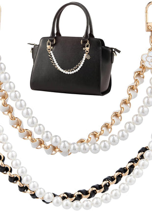 2Pcs Pearl Purse Chain