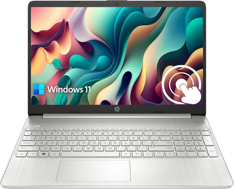 HP Pavilion 15.6 inch HD Touchscreen Anti-Glare Laptop, 16GB RAM, 1TB SSD Storage, Intel Core Processor up to 4.1GHz, Up to 11 Hours Long Battery Life, Type-C, HDMI, Windows 11 Home, Silver