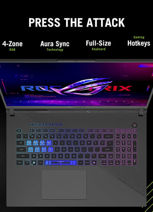ASUS ROG Strix G18 ROG Nebula Display 2.5K 240Hz 3ms 18 inch Gaming Laptop AMD Ryzen 9 8940HX 16GB RAM 1TB SSD NVIDIA GeForce RTX 5070 Eclipse Grey