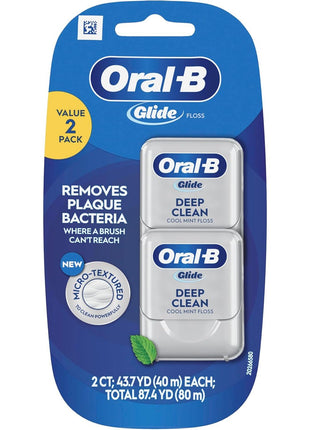Oral-B Glide Cool Mint Deep Clean Floss, 6 Count, Glide Dental Floss