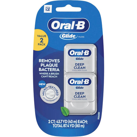 Oral-B Glide Cool Mint Deep Clean Floss, 6 Count, Glide Dental Floss