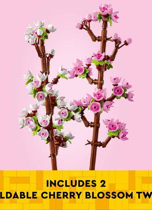 LEGO Cherry Blossom Building Toy for Kids, Girls & Boys, Ages 8+ - Artificial Cherry Blossom Decor for Home & Display - Creative Gift Idea for Plant & Flower Lovers - 40725