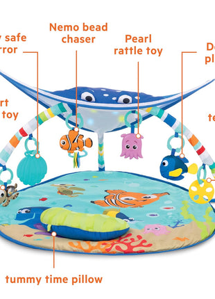Bright Starts Disney Baby Finding Nemo Mr. Ray Ocean Lights & Music Gym, Ages Newborn +