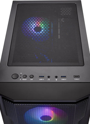 Skytech Shadow Gaming PC Desktop, Intel i5 14400F 2.5 GHz (4.7GHz Turbo Boost), AMD RX 9070 16GB GDDR6, 1TB NVMe SSD, 16GB DDR5 RAM 6000, 650W Gold PSU, Wi-Fi, Win 11