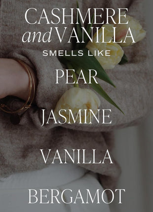 Sweet Water Decor Non-Toxic Cashmere and Vanilla Reed Diffuser Set, Cashmere, Sandalwood, Milky Coconut, Bourbon Vanilla Scented Diffuser for Home, Light Fragrance, Made in the USA, 3.5 FL OZ