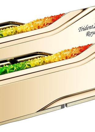 G.SKILL Trident Z5 Royal Neo Series DDR5 RAM (AMD EXPO) 32GB (2x16GB) 6400MT/s CL30-39-39-102 1.40V Desktop Computer Memory U-DIMM - Gold (F5-6400J3039G16GX2-TR5NG)