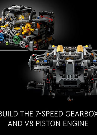 LEGO Technic McLaren P1 Hypercar Building Set, Gift for Adult Racing Fans, Race Car Collectible Model with V8 Piston Engine and 7-Speed Gearbox, 42172