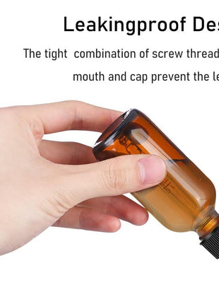 Bumobum Dropper Bottle 2 oz, 2 pack Amber Glass Eye Dropper Bottles with Labels and Funnel, Tincture Bottle with Measured Dropper - Leakproof Essential Oils Bottles for Health, Personal Care & Beauty