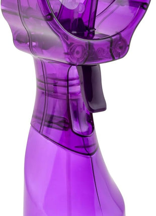 O2COOL Deluxe Handheld Battery Powered Water Misting Fan (Purple)