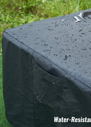 NUPICK 30 Inch Square Fire Pit Cover for Propane Fire Pit/Table, 100% Waterproof Cover Fits 28/30/32 Inch Fire Pit, All Weather Resistant