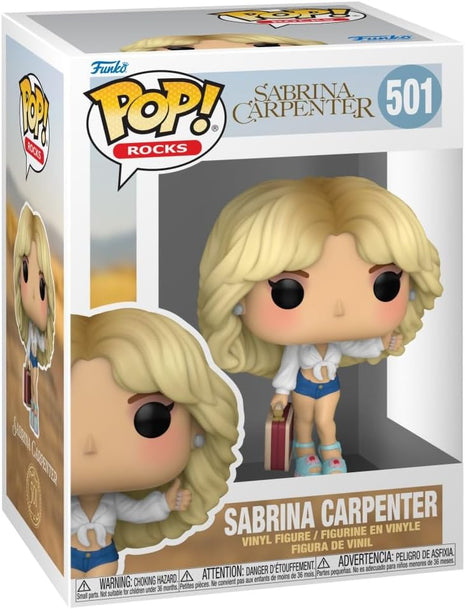 Funko POP! Rocks: Sabrina Carpenter - Manchild | Official Merch - Collectable Vinyl Figurine for Shelf Display - Birthday Gift Idea for Fans and Collectors