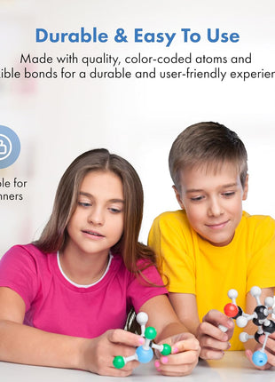 Lessons in Chemistry Model Kit - Old Nobby 239 Pc Molecular Set Organic Chemistry for Students - Complete Molecular Model Kit for STEM, Visualizing Atoms, Bonds and Structures (Pack of 2)