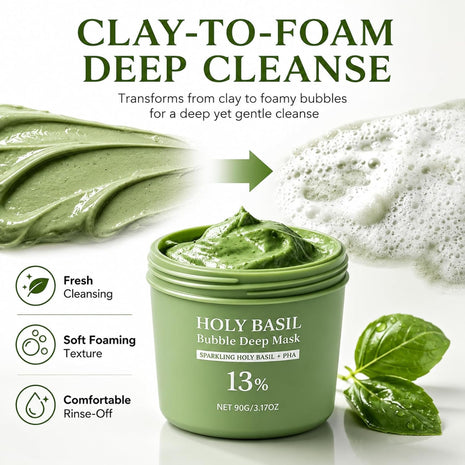Holy Basil Bubble Deep Mask