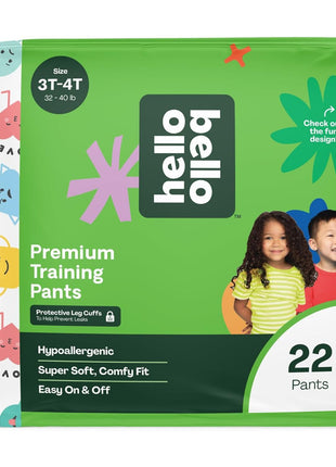Hello Bello Premium Training Pants 3T-4T, All About Feelings Design, 22ct Jumbo Pack