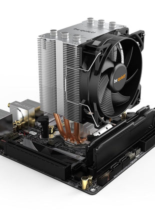 be quiet! Pure Rock Slim 2 130W TDP CPU Cooler | Intel1700 1200 1150 1151 1155 | AMD4 AMD5 | Silver | BK030