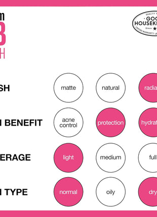 Maybelline Dream Fresh Skin Hydrating BB cream, 8-in-1 Skin Perfecting Beauty Balm with Broad Spectrum SPF 30, Sheer Tint Coverage, Oil-Free, Light/Medium, 1 Fl Oz