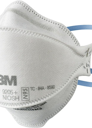 3M Aura Particulate N95 Respirator 9205+, Flat Fold Lightweight Design, Non-Valved, 20 Count (Pack of 1)