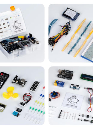 ELEGOO UNO R3 Project Super Starter Kit with PDF Tutorial for Beginners | Compatible with Arduino, 22+ Hands-on Projects, Upgraded Starter Kits with Power Supply, STEM, DIY Basic Circuit Building