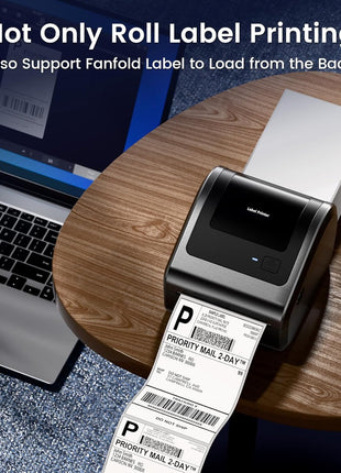 Bluetooth Shipping Label Printer with Built-in Label Bin | D450BT 4x6 Thermal Label Printer for Shipping Packages, Thermal Printers Compatible with Android, iPhone, Windows, macOS, UPS