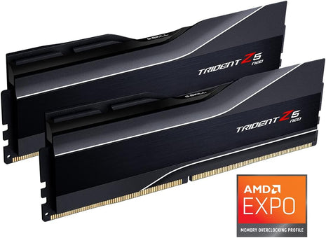 64GB G.Skill DDR5 Trident Z5 NEO 6000MHz CL32 1.40V Dual Channel Kit 2X 32GB Black