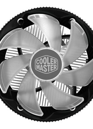 Cooler Master i70C ARGB Low Profile CPU Air Cooler for Intel LGA 1700/1851 Only – 120mm PWM ARGB Fan, 95W TDP, Copper Core Base, Black Aluminum Heatsink
