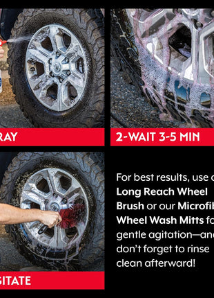 Griot's Garage Heavy-Duty Wheel Cleaner for All Wheel Finishes, Breaks Down and Removes Stubborn Brake Dust and Grime, PH Balanced, Non-Acidic, 11026, 35oz