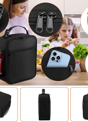 ZM-YOUTOO Lunch Box for Men - Reusable Lunch Bag Men Adult Women- Insulated Small LunchBox