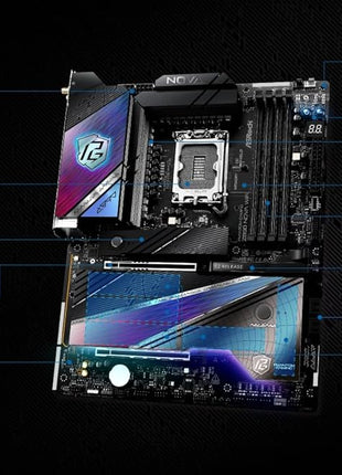 ASRock Intel Core Ultra Z890 Nova WiFi 7 Phantom Gaming ATX Motherboard Thunderbolt LGA1851 RL-ILM DDR5 9200 MHZ 256 GB