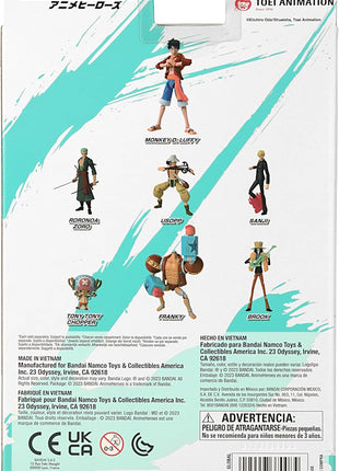 ANIME HEROES - One Piece - Monkey D. Luffy Renewal Version Action Figure | One Piece 6 Inch Action Figure Anime Heroes - Monkey D. Luffy Renewal Version