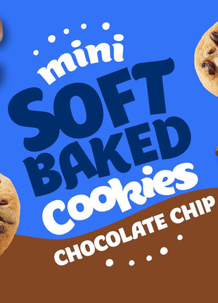 Pillsbury Mini Soft Baked Cookies, Chocolate Chip, Snack Bags, 10 Ct, 10 oz
