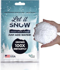 Let it Snow Instant Fake Snow Powder ??Made in USA, Perfect for Kids, Holiday Decorations, Sensory Play, and Slime   1 Pack   Makes 1 Gallon