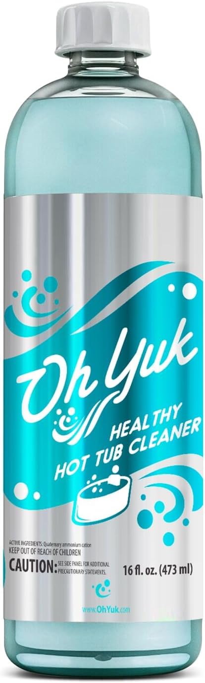 Oh Yuk Healthy Hot Tub Cleaner, Hot Tub Cleaner for Indoor and Outdoor Hot Tubs and Spas - 16 Ounces