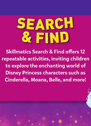 Skillmatics Search and Find Preschool Toy – Disney Princess, Gift for Kids | Write & Wipe Mats, Back to School, Learning & Educational Toy, Handwriting Aid, Toddlers & Kids, Arts & Crafts, Ages 3, 4, 5