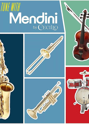 Mendini By Cecilio Bb Standard Trumpet Set for Beginners   Brass Student Trumpet Instrument with Hard Case, 7C Mouthpiece, Valve Oil, Cleaning Cloth, Gloves (Gold)