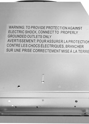30 in. Lumin Collection 380 CFM Ducted Insert Range Hood, LED, Stainless | Cosmo COS-30IRHP Push Button Controls, 3 Fan Speeds, Permanent Dishwasher-Safe Baffle Filters, Backdraft Damper