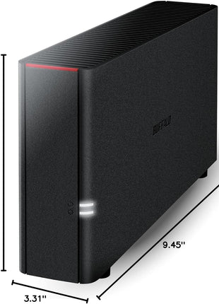 BUFFALO LinkStation 210 4TB 1-Bay NAS Network Attached Storage with HDD Hard Drives Included NAS Storage that Works as Home Cloud or Network Storage Device for Home