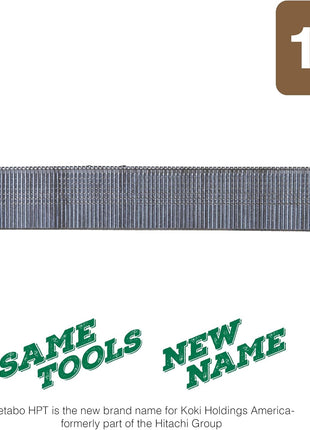 Metabo HPT Brad Nails | 1-Inch x 18 Gauge | Smooth | Electro Galvanized | 1,000 Count | 24102THPT
